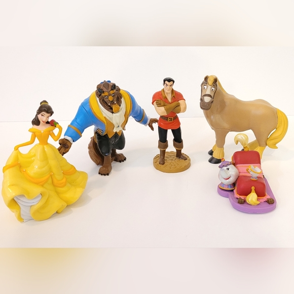 Disney Toys Disney Beauty And The Beast Figure Set Of Five 2 Tall